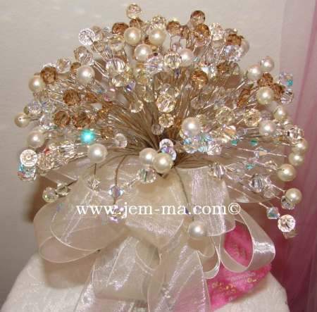 Pearl & Crystal Wedding Bouquet