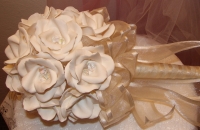 ivory rose Wedding Bouquet #508