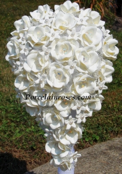 White Rose and Stephanotis Wedding Bouquet #520