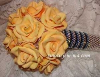 sunset yellow Wedding Bouquet #572
