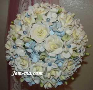 Ice Blue Wedding Flowers