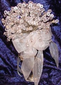 Clear Crystal Wedding Bouquet #596