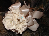 White Rose, Hydrangea and Stephanotis Wedding Bouquet #599