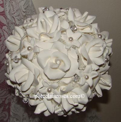White Rose Brides Bouquet